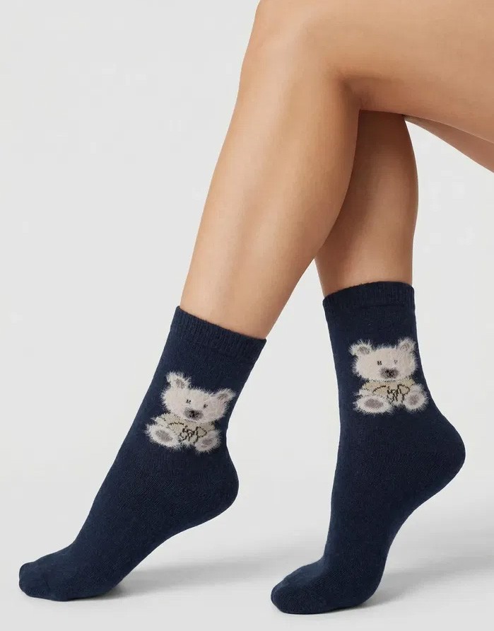 Sieviešu zeķes "Angora F32 Navy"