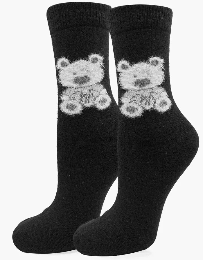 Women's socks "Angora F32 Black"