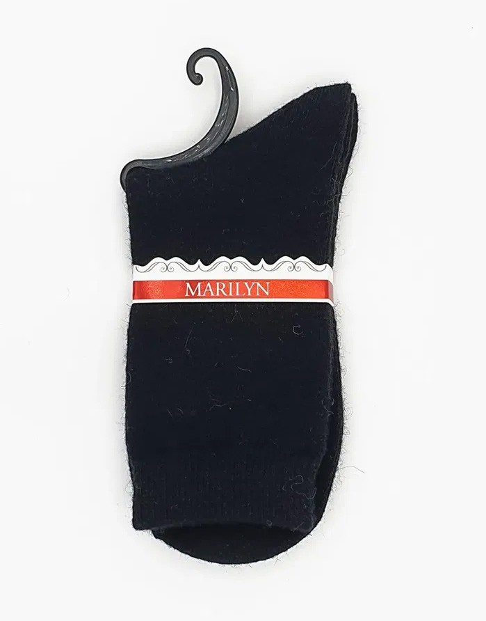 Women's socks "Angora F33 Black"