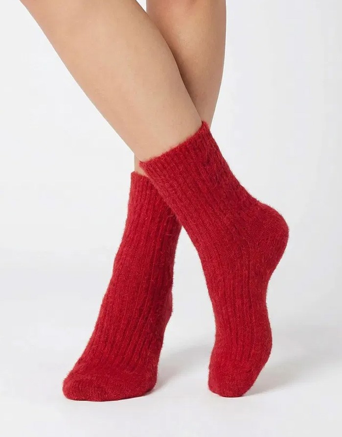 Women's socks "Angora F28 Red"