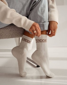 Sieviešu zeķes "Moon Ecru"