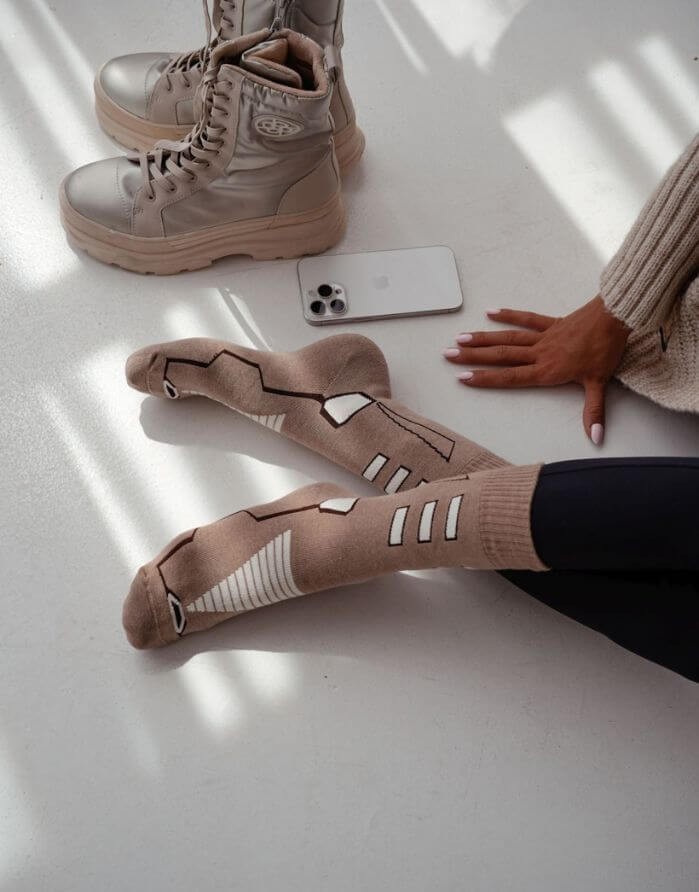 Women's socks "THERMO Beige"
