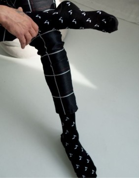Men's socks "Notes Black"