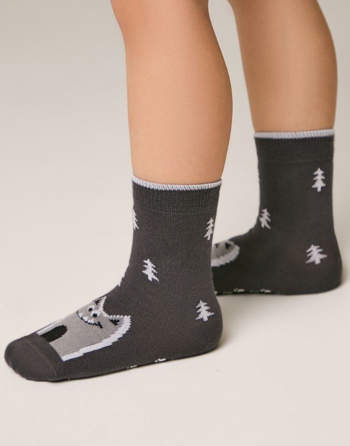 Bērnu zeķes "Woff Grey"