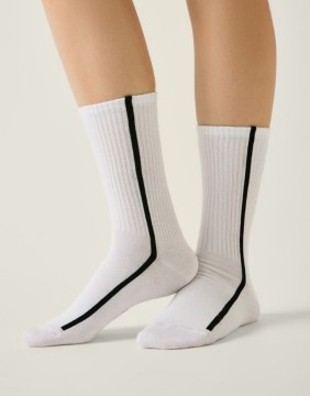 Sieviešu zeķes "Active Line White"