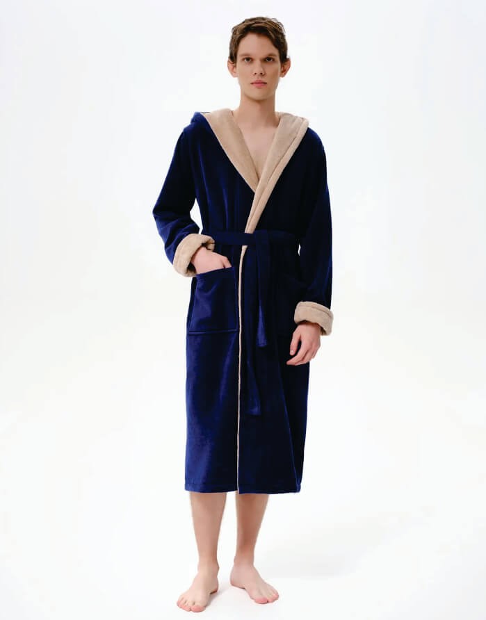 Bathrobe "Below Navy"