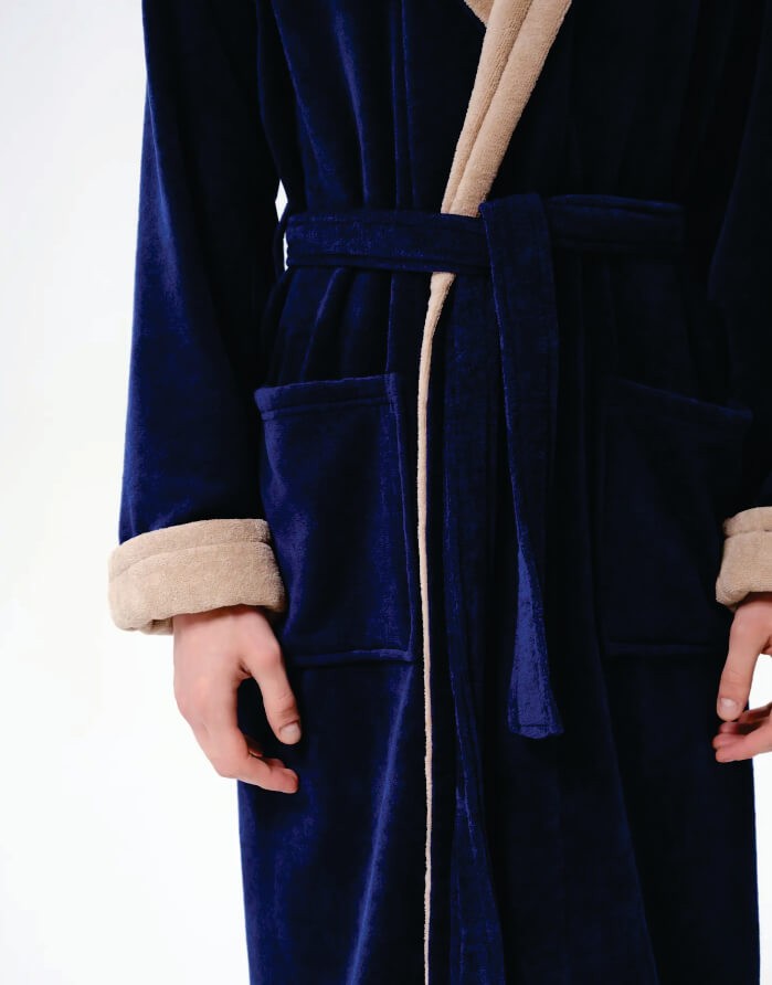 Bathrobe "Below Navy"