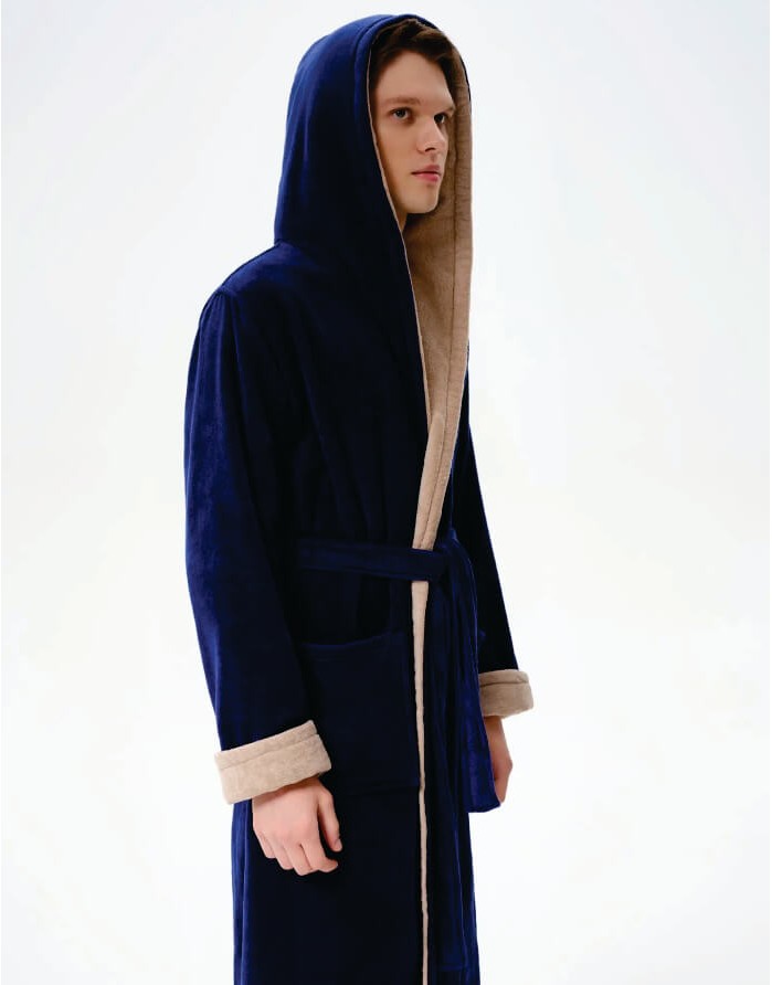Bathrobe "Below Navy"