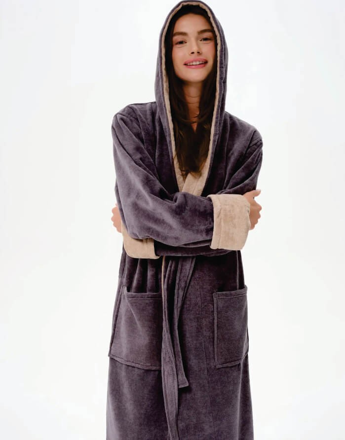 Bathrobe "Below Dark Grey"