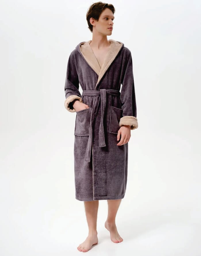 Bathrobe "Below Dark Grey"