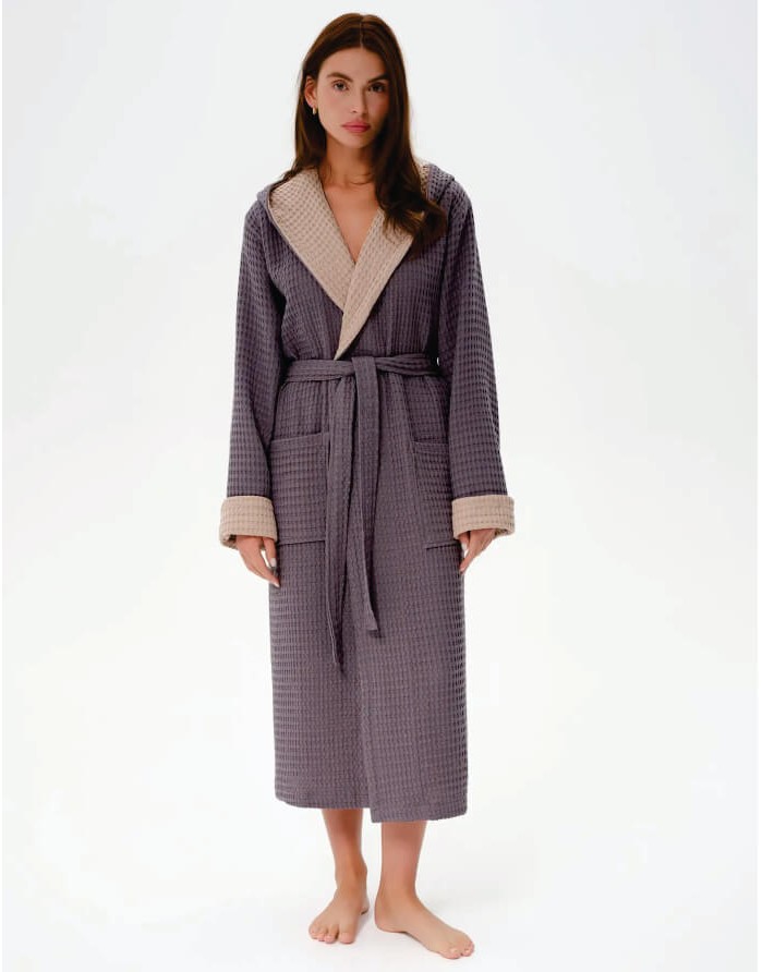 Peldmētelis "Waffle Oms Dark Grey"