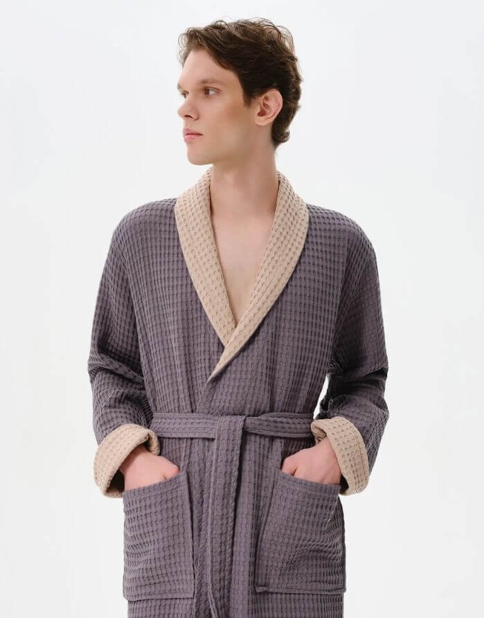 Peldmētelis "Waffle Emo Dark Grey"