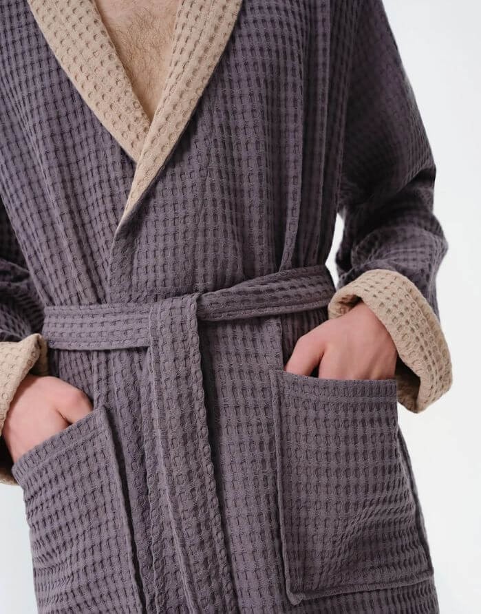 Peldmētelis "Waffle Emo Dark Grey"