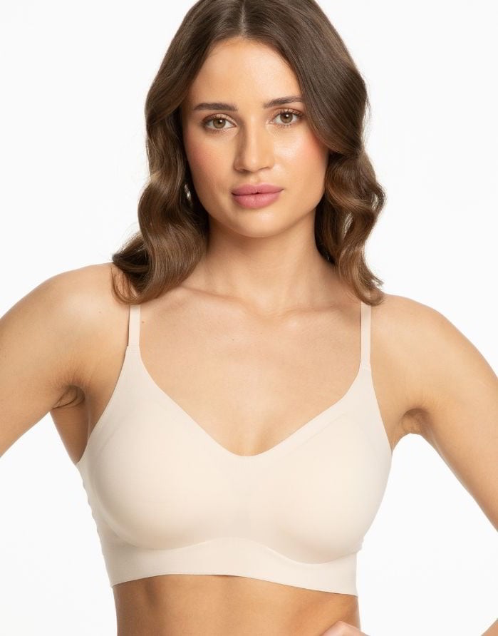 Seamless bra "Simple Bra Top Beige"