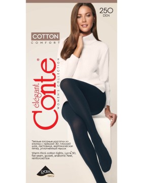 Women's Tights "Cotton" 250 Den