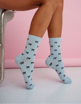 Women's socks "Little Bows Blue"