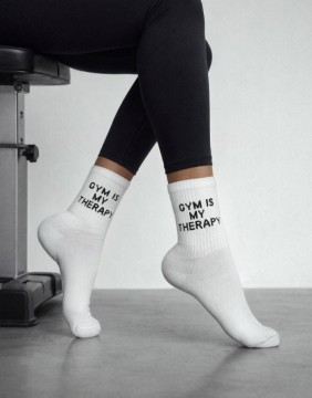Women's socks "Gym Is My Therapy"