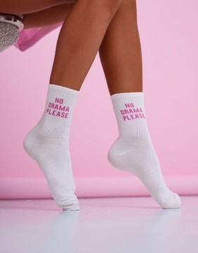 Sieviešu zeķes "No Drama Please Pink"