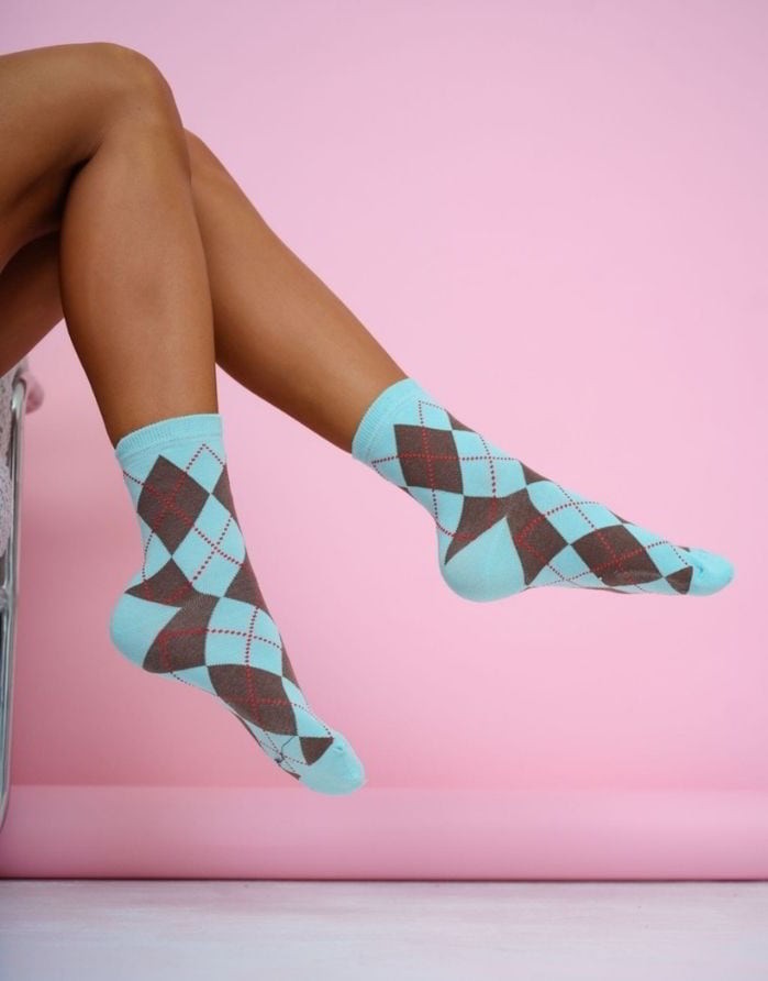 Sieviešu zeķes "Diamond Light Blue"