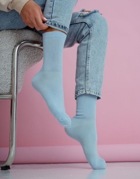 Women's socks "Smooth Light Blue"