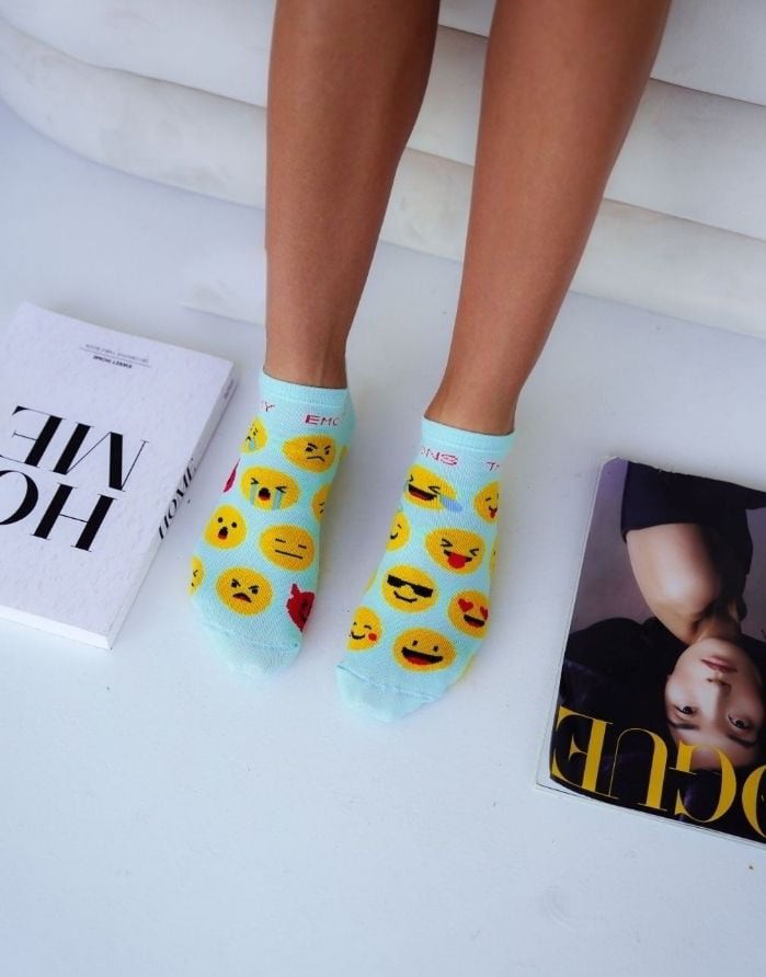 Sieviešu zeķes "Emoji Mint"