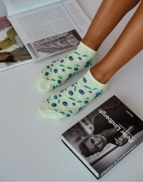 Women's socks "Berries Pistachio"