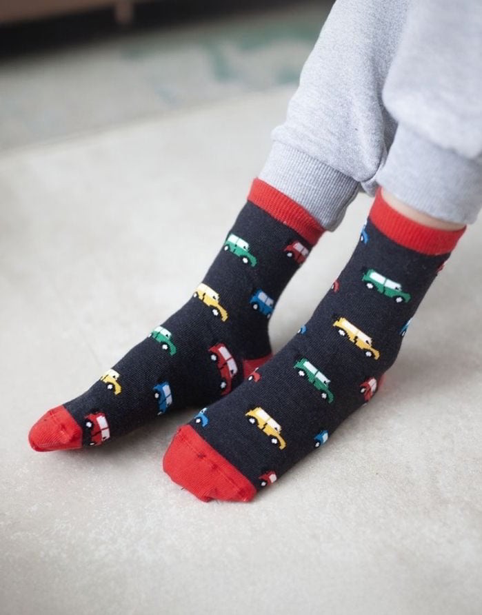 Bērnu zeķes "Multi Cars Black"