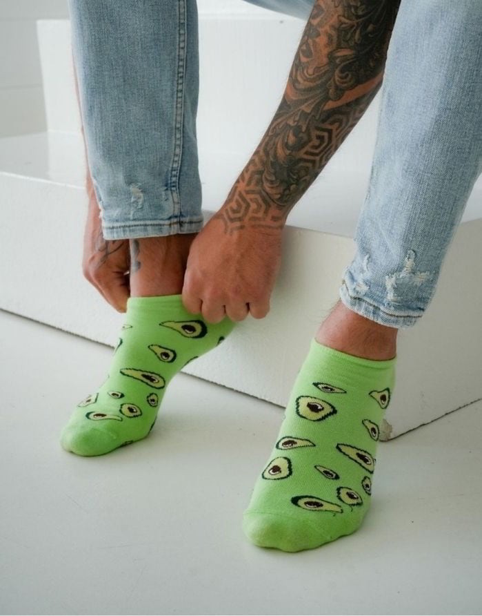 Men's socks "Avocado Salad"