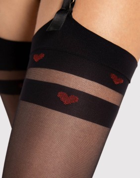 Women's socks "Eternal Black" 20 Den