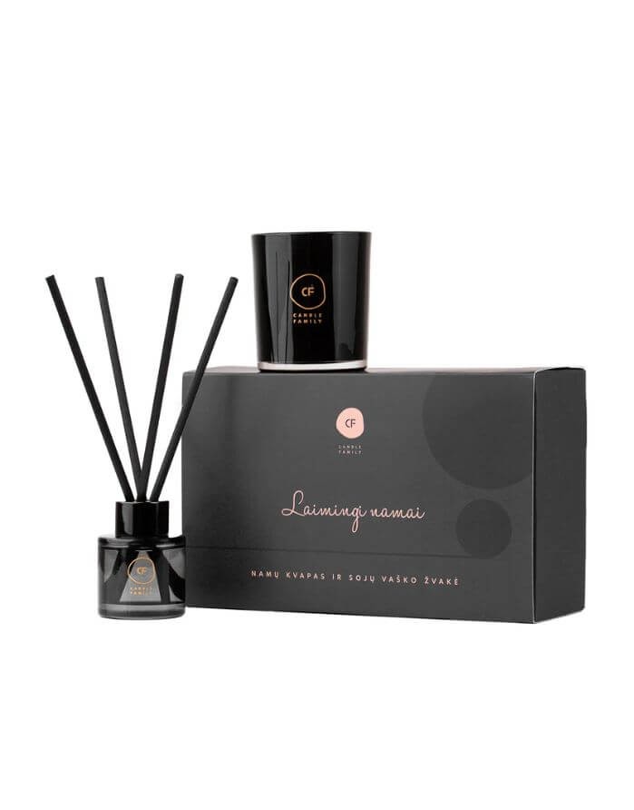 Подарочный набор "Laimingi namai Black"