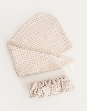 Bath set "Turban Vaffel Beige"