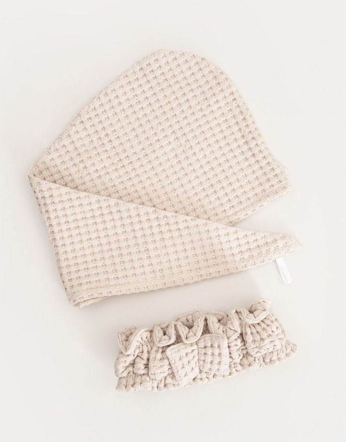 Bath set "Turban Vaffel Beige"
