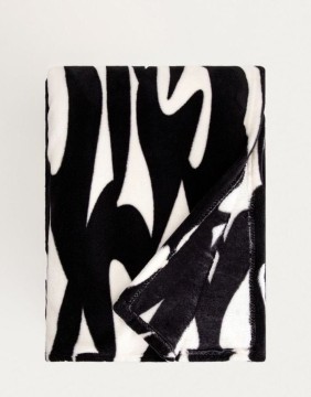 Pleds "Abstract Black" 150x200 cm