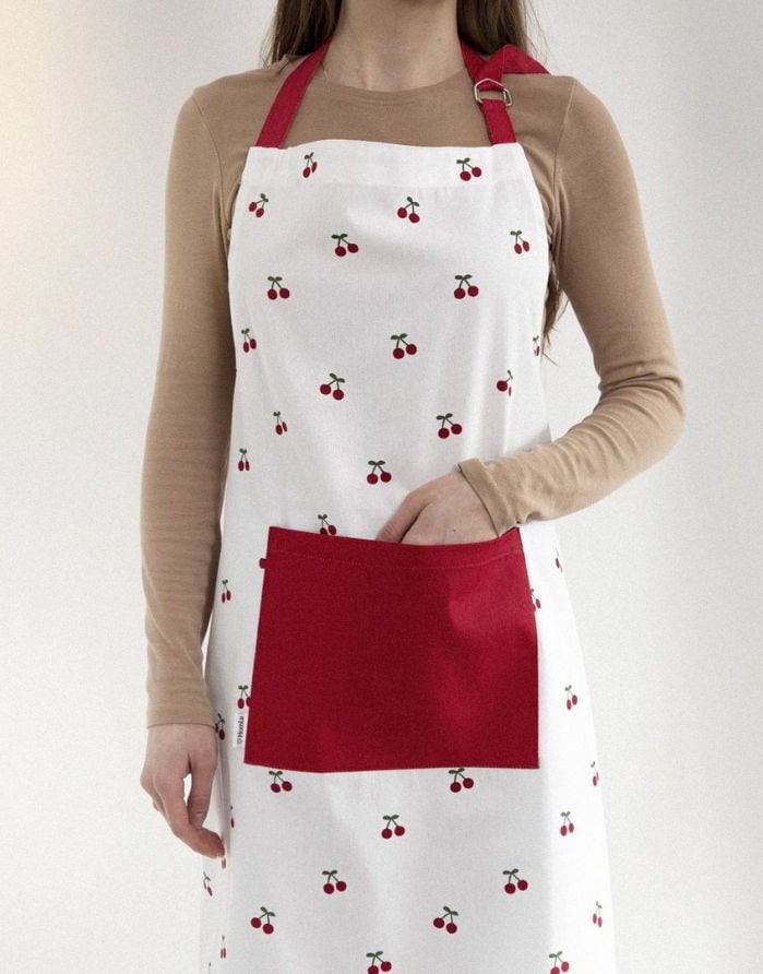Apron "Cherrine White"