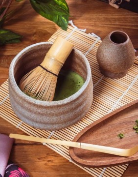 Matcha kafijas pagatavošanas komplekts "Matchai Yunomi" 4 gab