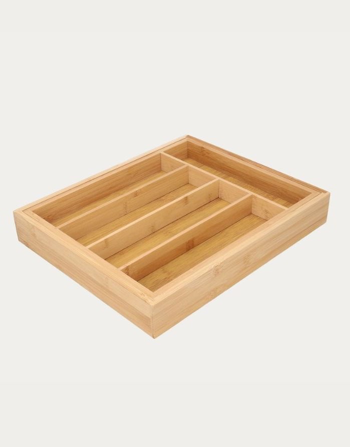Galda piederumu paplāte "Bambou Natural Drawer"