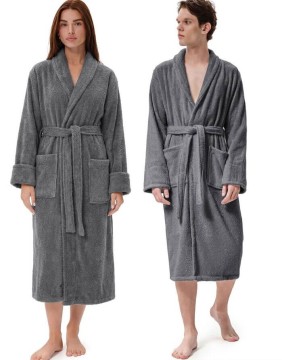 Bathrobe "Woll Anthrazit"