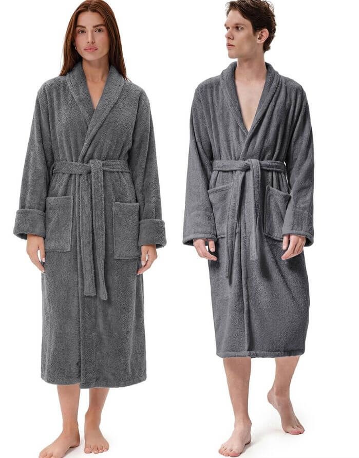Bathrobe "Woll Anthrazit"