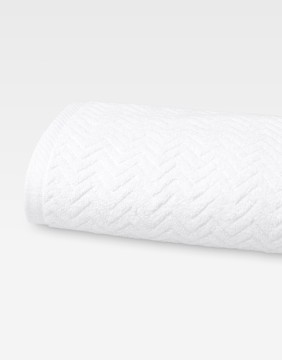 Kokvilnas dvielis "Zigzag White"