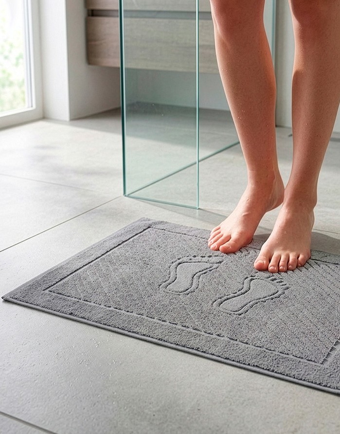 Bath mat "Feets Grau"