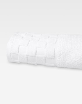Kokvilnas dvielis "Grid White"