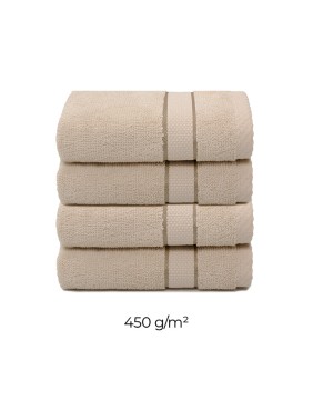 Kokvilnas dvielis "Line Taupe"