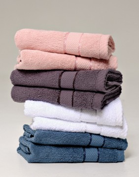 Kokvilnas dvielis "Line Grau"