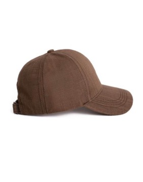 Linen Cap with Visor "Valentina Brown"