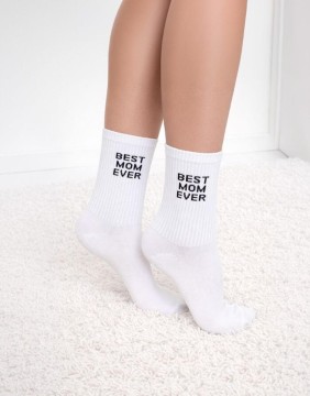 Women's socks "Best Mom Ever Black"