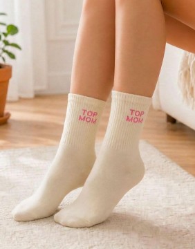 Women's socks "Top Mom Yellow"