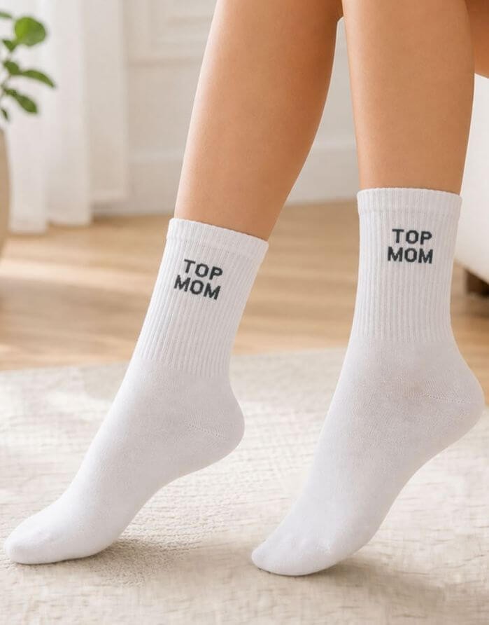 Women's socks "Top Mom Black"
