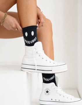 Women's socks "Good Vibes Black"