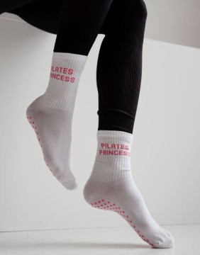 Sieviešu zeķes "Non Slip Pilates Princess Pink"