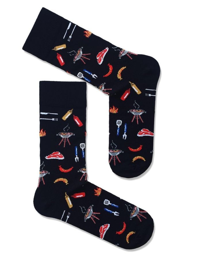 Men's Socks "Barbecue Black"